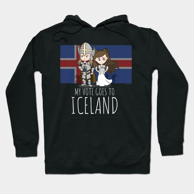 Lars & Sigrit. I Vote for Iceland Hoodie by NerdShizzle